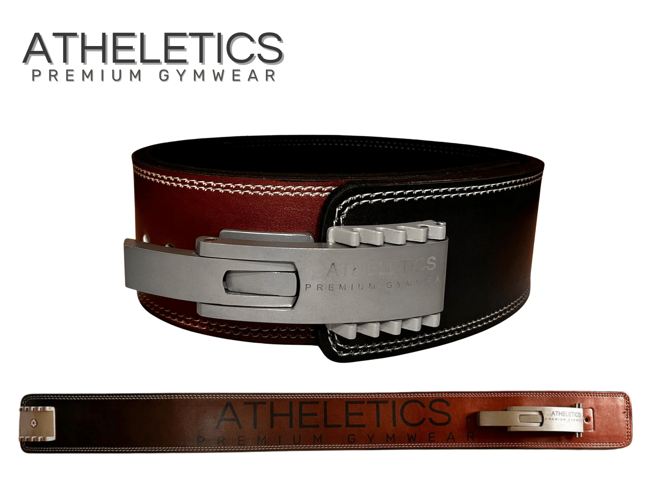 Atheletics Lever Belt 10mm - Red Flame Fade